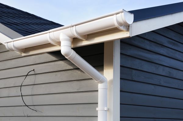 PVC Rain Gutter Installation in Granbury