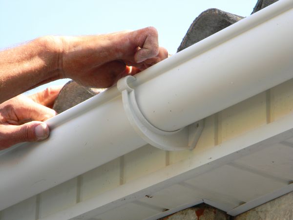 Plastic Gutter Repair in Granbury